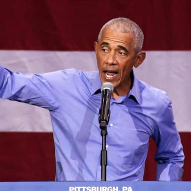 VIDEO: Obama hits campaign trail for Harris