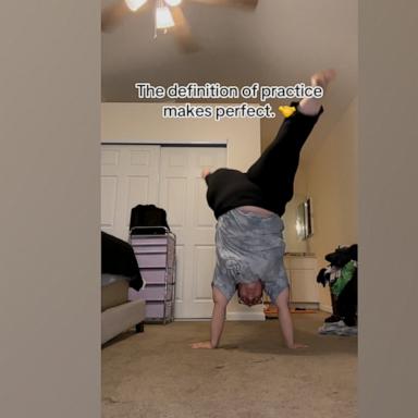 VIDEO: Woman goes viral for perfecting her backflip