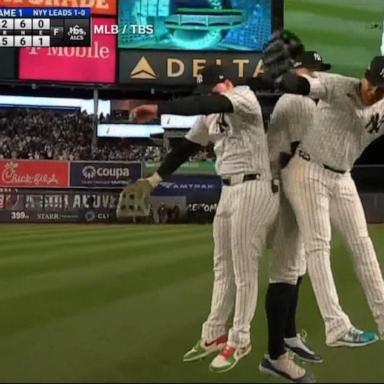 VIDEO: Yankees and Mets baseball playoffs doubleheader ends in double wins