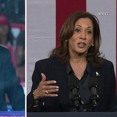 VIDEO: Trump and Harris stump for votes in battleground states