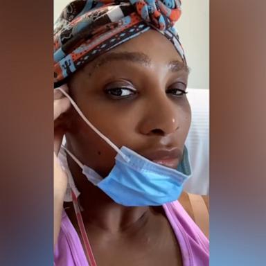 In a video posted to TikTok, Williams detailed her experience and showed footage of her in the hospital getting a drain added in after her surgery.