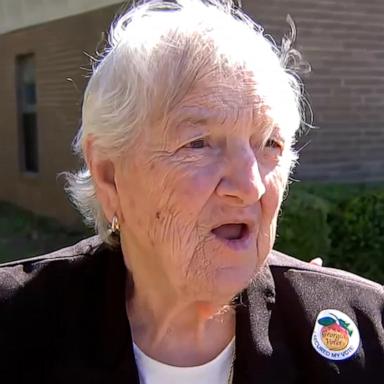 Betty Cartledge said her late husband, who died in April 2023, previously told her they shouldn't vote, so she never did. This year, she voted for the first time ever. "It was neat," she said.