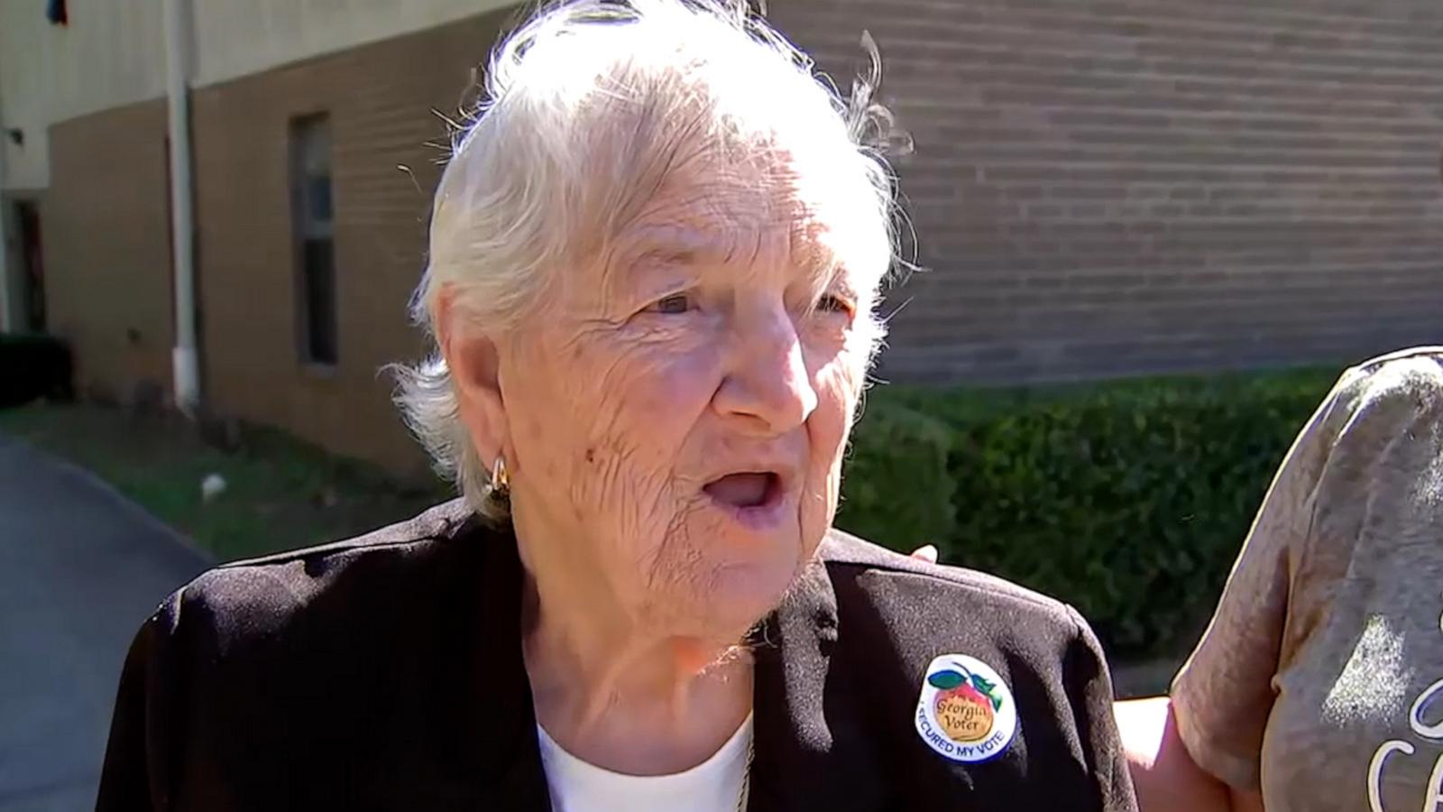 81-year-old Georgia Woman Votes For 1st Time Ever - Good Morning America