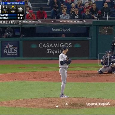 VIDEO: Yankees slug their way to the World Series in dramatic fashion