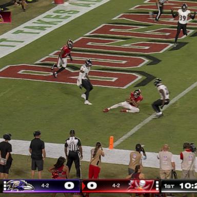 VIDEO: Ravens romp against Buccaneers, Cardinals walk off Chargers