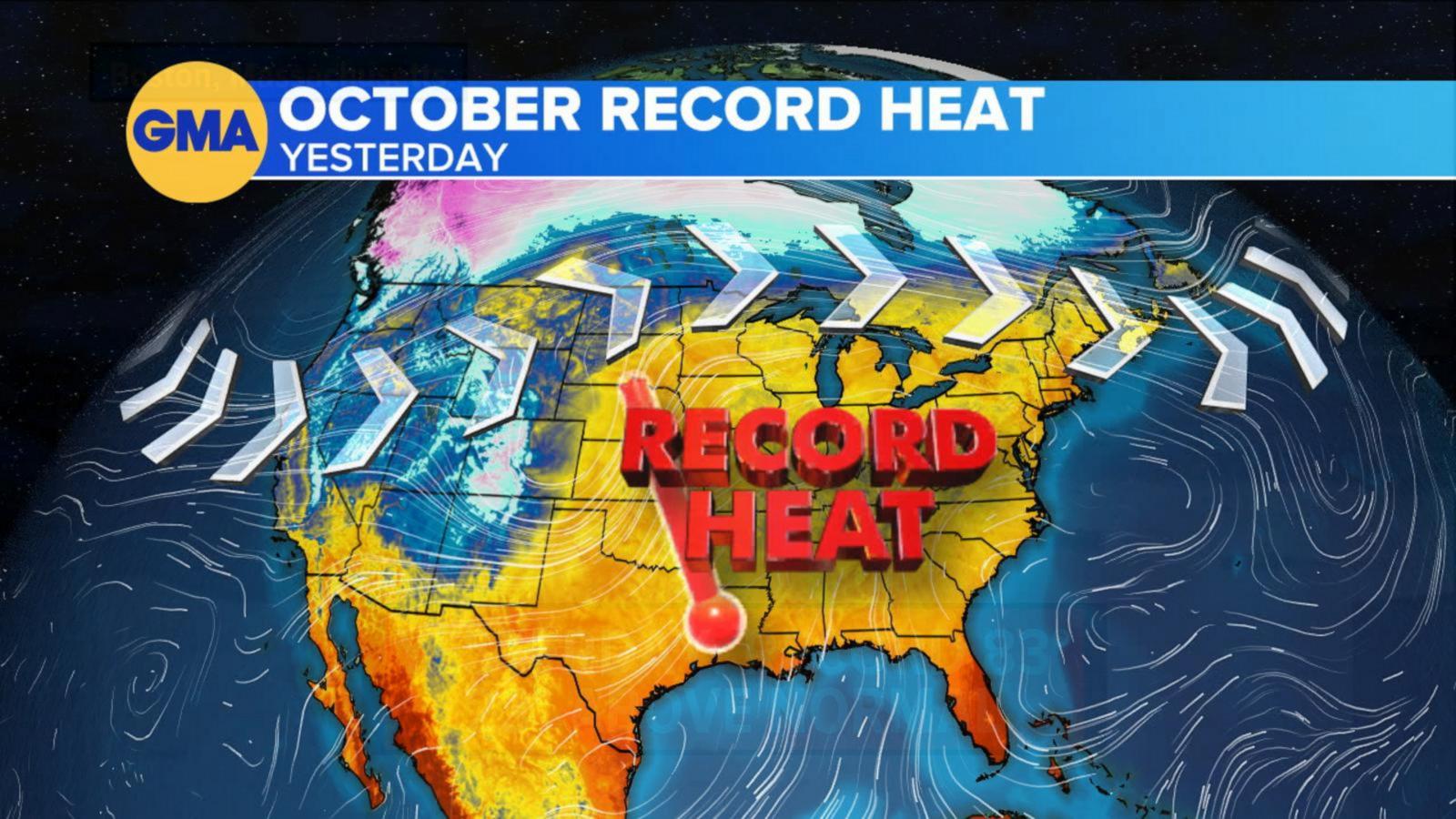 VIDEO: Autumn temperatures reach record numbers