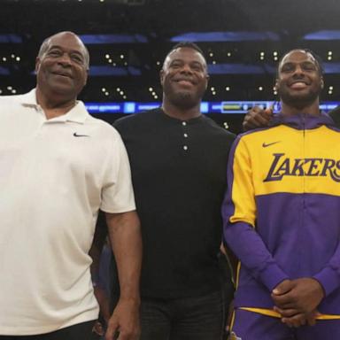 VIDEO: LeBron and Bronny James make history as 1st father-son duo in NBA