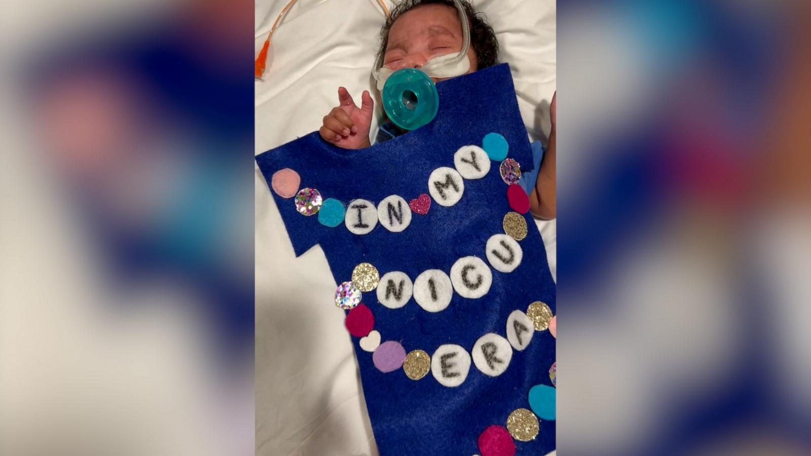 Staff at the Children's Hospital New Orleans NICU dressed up the babies in honor of Taylor Swift's upcoming concerts in New Orleans.