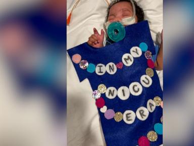 WATCH:  NICU babies get all dressed up in Taylor Swift-inspired outfits for Halloween