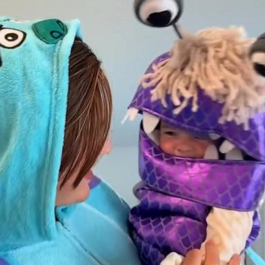 VIDEO: Baby dresses up as Boo from 'Monster's Inc.' for Halloween