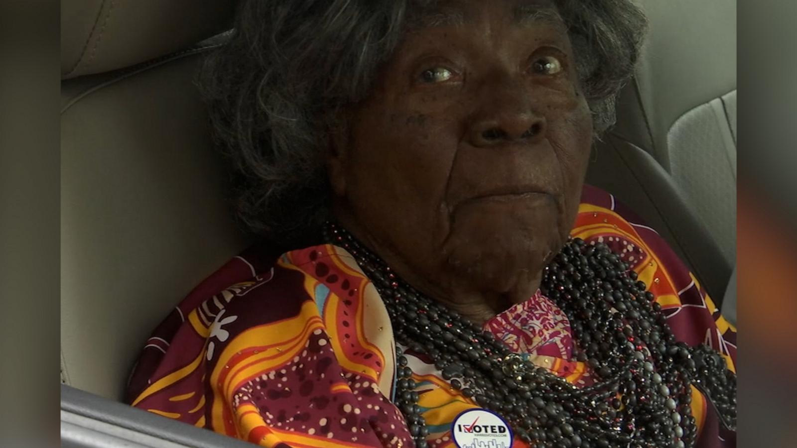 After casting her vote curbside, retired teacher Sonetta Clifton hopes to inspire the young generation to understand why voting matters.