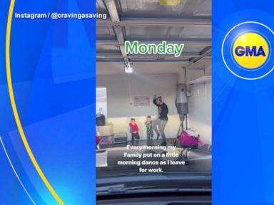 WATCH:  Family sends mom off to work with dance party