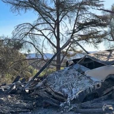 VIDEO: Southern California firefighters gain ground over wildfire