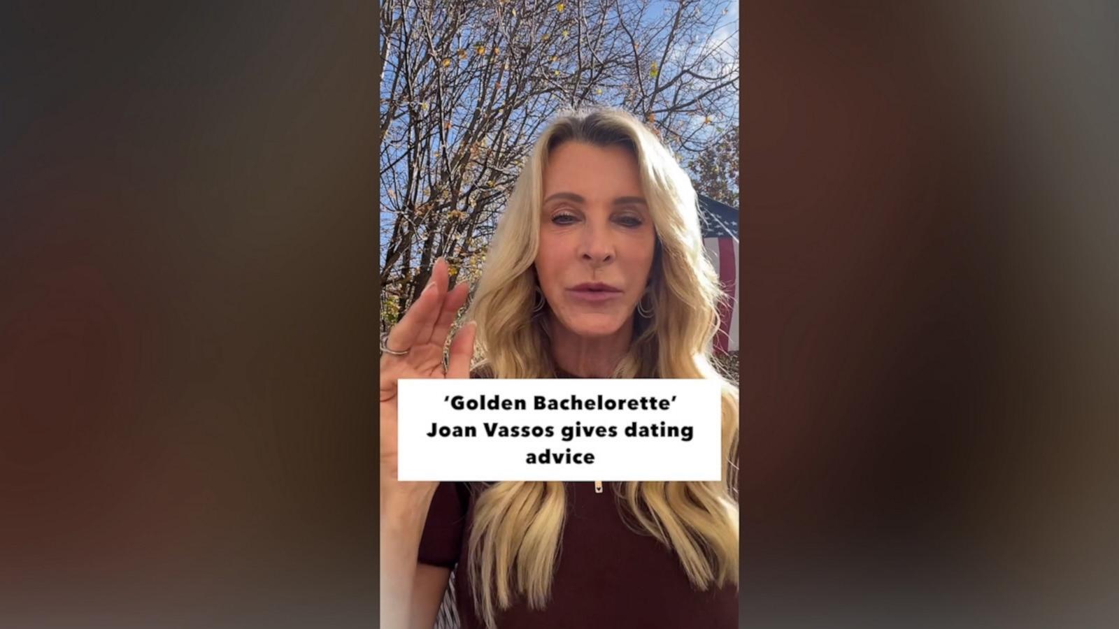 Vassos gave dating advice to her followers ahead of the "Golden Bachelorette" finale in a video posted to her Instagram.