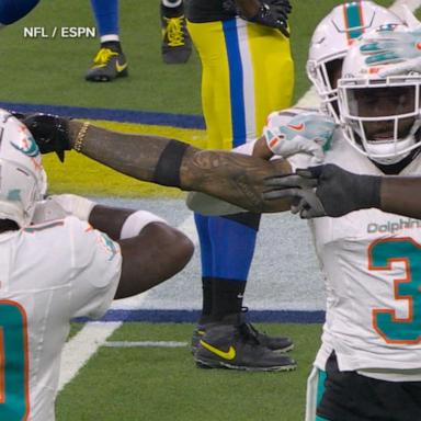 VIDEO: Dolphins keep playoff hopes alive with win over Rams