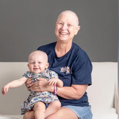 "When you know that your granddaughter, who at that point wasn't even a year old, has already done that treatment, it made me realize, 'You know what, I can do this,'" Alicia Fivecoat said.