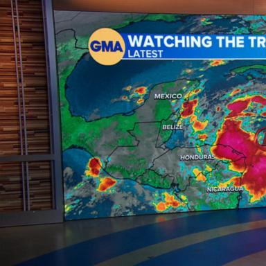 VIDEO: New tropical threat gains strength in Caribbean