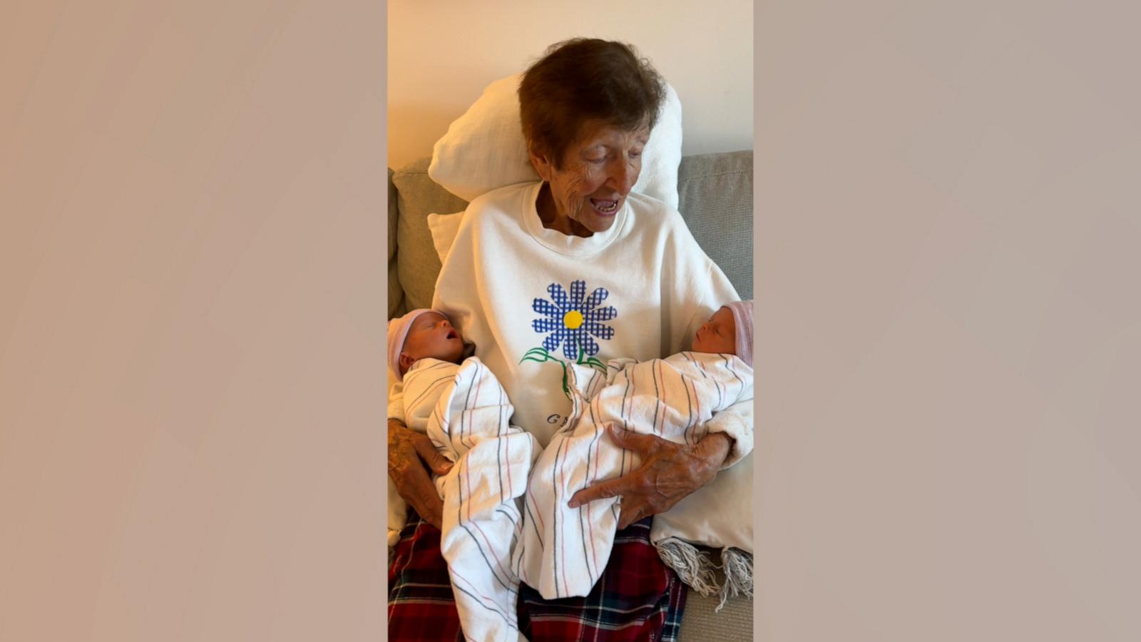 Alexa Caradimitropoulo says it was the most special thing in the world for her grandma to meet her new niece and nephew.