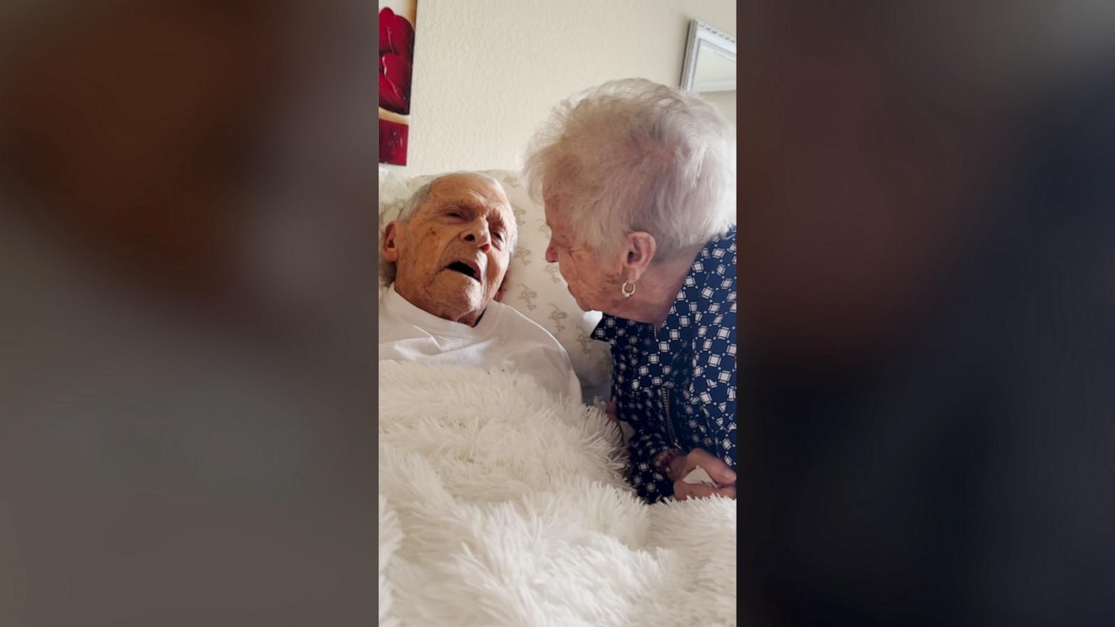 Paul Lallier, who died at age 91 days after the video was posted, was married to his wife Meleda for 69 years.