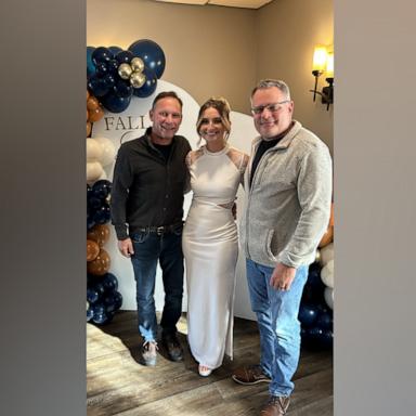 Kelsey Detoro was missing her dad at her bridal shower when she ran into her late father's best friends, who were at the same venue for a different event.