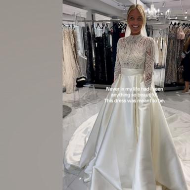 VIDEO: Woman's stunning wedding dress from trunk show goes viral 