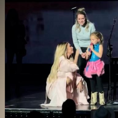 6-year-old steals show at Shania Twain concert