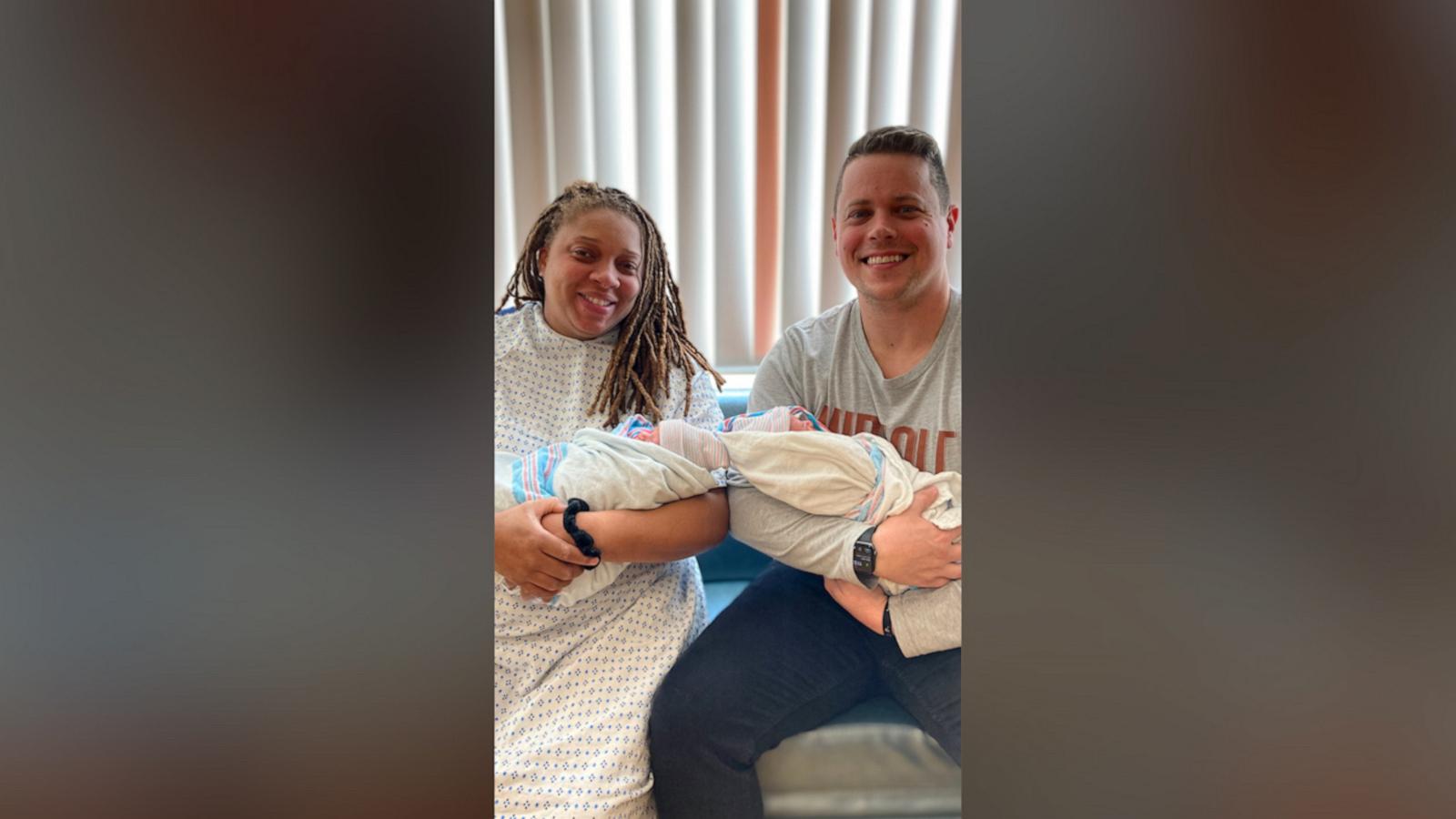 Eve and Billy Humphrey welcomed fraternal twins on New Year's Eve and New Year's Day.