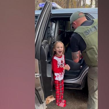 VIDEO: Young girl has sweet reaction when sheriff returns wandering Elf on the Shelf to her 