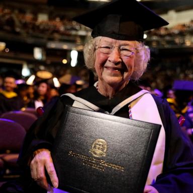 VIDEO: 90-year-old great-grandma earns college degree