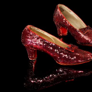 Judy Garland’s iconic ruby slippers from 'The Wizard of Oz' sold for $32.5 million at a live auction by Heritage Auctions in Dallas, Texas.