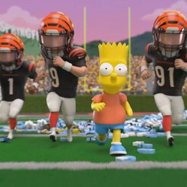 VIDEO: 'The Simpsons' take over Monday Night Football