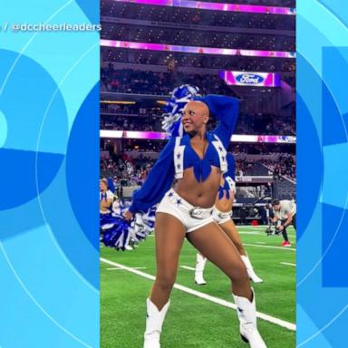 VIDEO: Cowboys cheerleader dances with bald head after alopecia diagnosis 