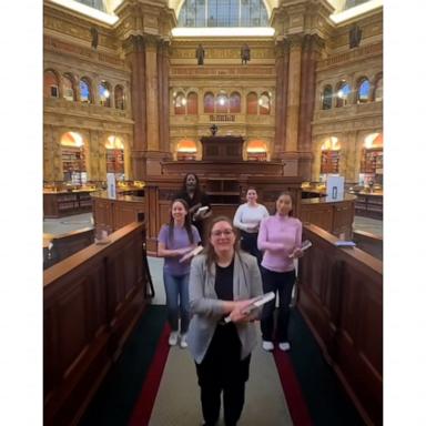 Library of Congress staff perform viral 'Wicked' dance