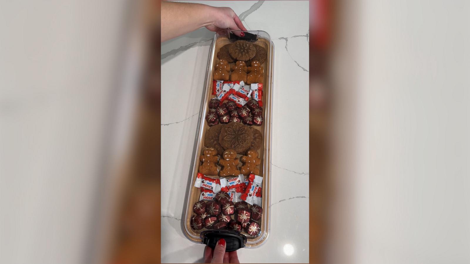 Create the ultimate holiday dessert board with Farberware's Build-A-Board. Featuring a clear locking lid, it's perfect for prepping, storing and taking on the go.