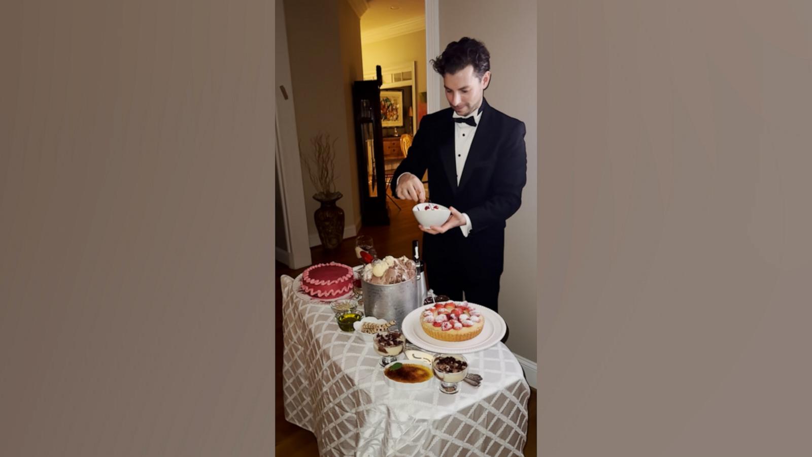 Scott Edelstein recreated everything from the Plaza Hotel room service to the limo pizza and even the bubble gum tip.