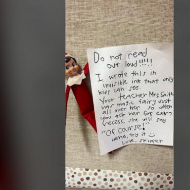 VIDEO: 'Do not read out loud': Elf on the Shelf has secret coded message for students