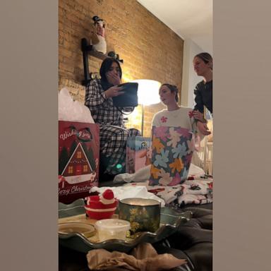 VIDEO: Friend surprised with Secret Santa gift stitched with note from late mom 