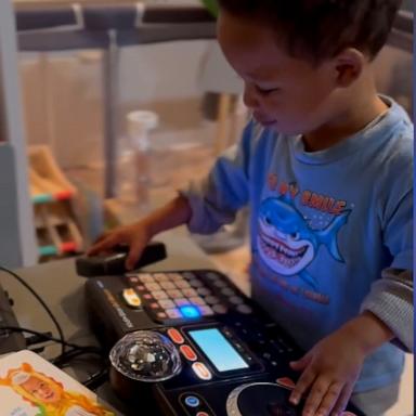 DJ Not Nice, who has been DJing since he was about 18 months old, is having the best time playing his music.