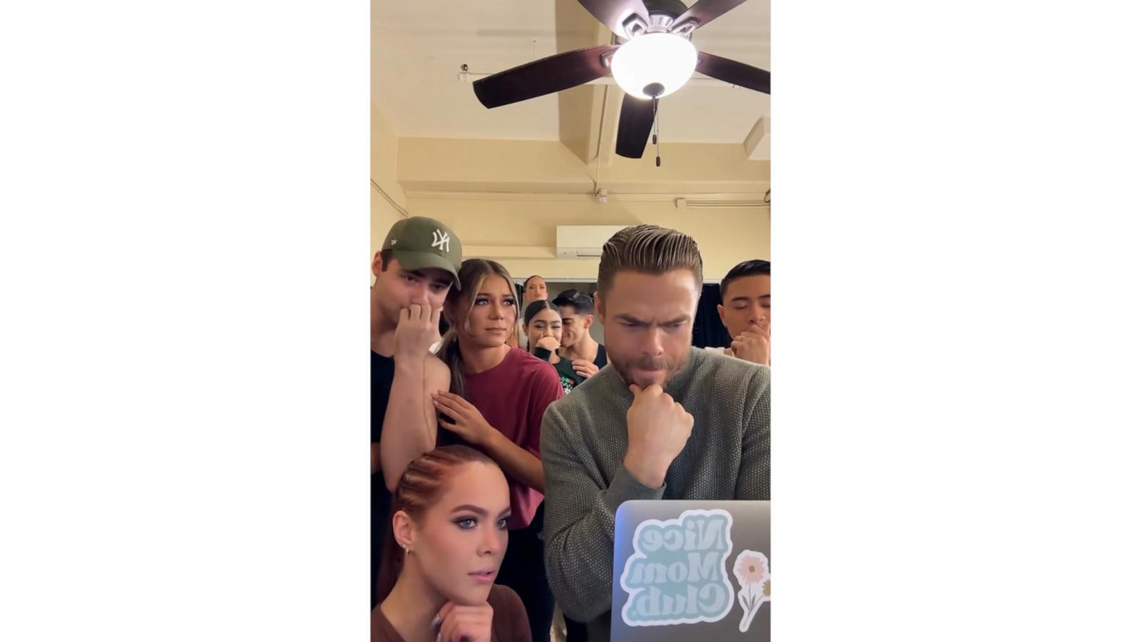 Watch Derek Hough pretend he got into Harvard