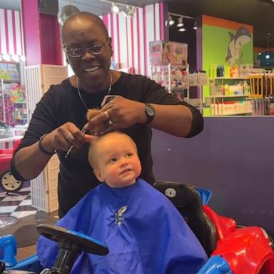 Cute kid's 1st time at the hairdresser will melt your heart