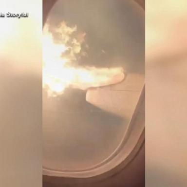 VIDEO: Video shows Air Canada plane’s wing engulfed in flames