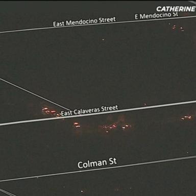 VIDEO: Aerial view shows scope of California wildfire damage