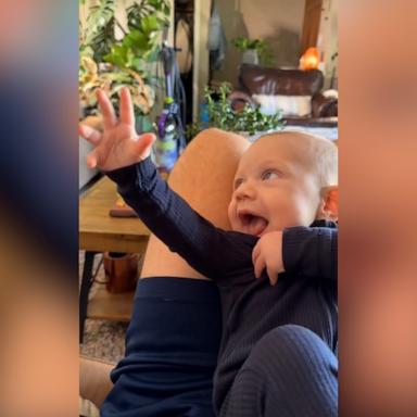 Mom Kendall Durst was at work when her husband sent her the adorable video. "It melted my mom heart and I couldn’t wait to get home and snuggle him,” she told "Good Morning America".