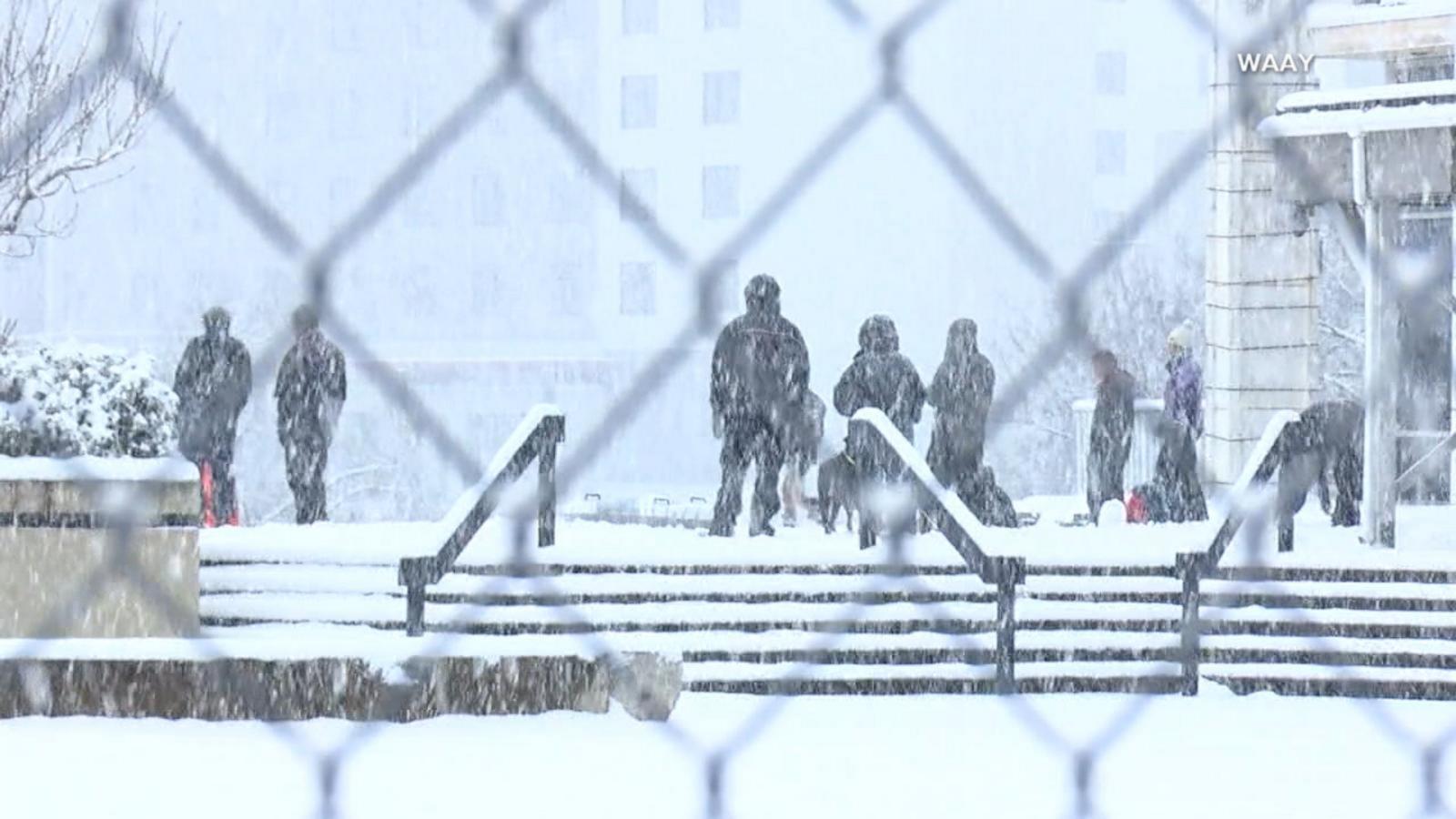 VIDEO: Ice and snow has millions of Americans under weather alerts