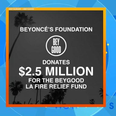 VIDEO: Disney, Beyonce to help with LA wildfire relief efforts