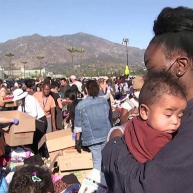 VIDEO: Tens of thousands displaced amid LA wildfires