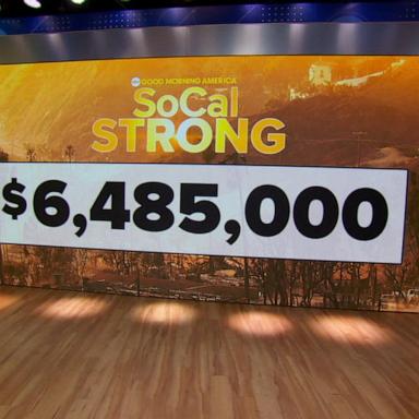 VIDEO: SoCal Strong: Donation total for fire victims 