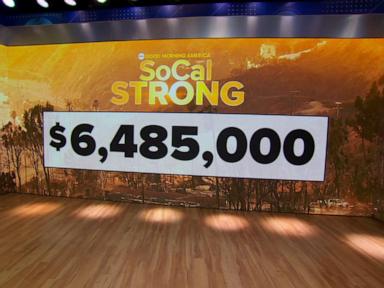 WATCH:  SoCal Strong: Donation total for fire victims