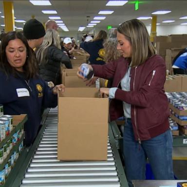 VIDEO: Los Angeles food bank rallies to help wildfire victims