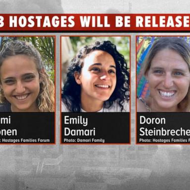 VIDEO: Gaza ceasefire underway after Hamas releases list of hostages to be freed